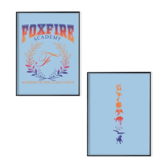 Discover Foxfire Academy 2 Sides Poster Set, Team foster-keefe, Kotlc Poster Set