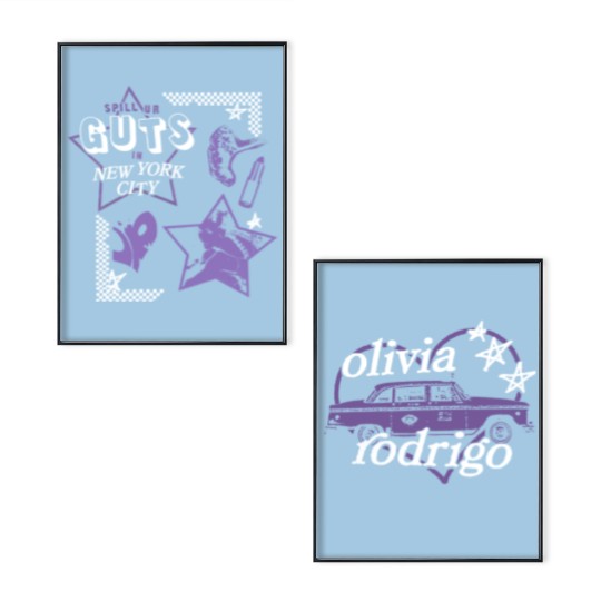 Discover Olivia Rodrigo Guts Poster Set - Concert Tour Design