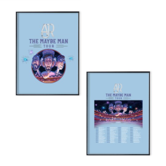 Discover AJR The Maybe Man Tour 2024 Tour Poster Set, AJR Band Fan Poster Set