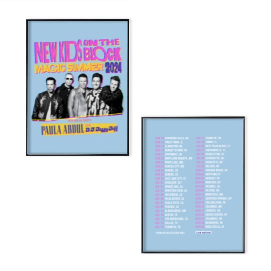 Discover NKOT Block Poster Set for Magic Summer 2024 Tour