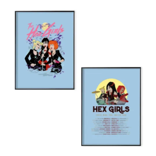 Discover Hex Girls Poster Set, The Hex Girls Rock Band Music