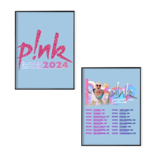 Discover P!nk Summer Carnival 2024 Poster and Trustfall Album Set