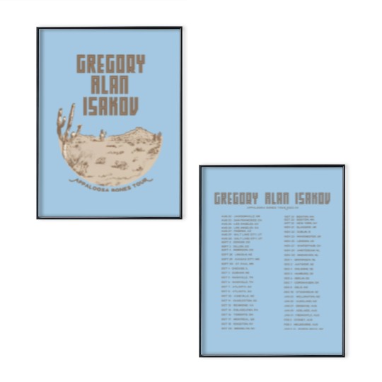 Discover Gregory Alan Isakov - Appaloosa Bones Tour 2023 Double Side Poster Set