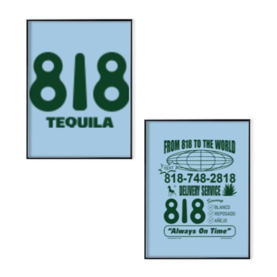 Discover 818 Tequila Trendy Poster Set, Regeneraton For The Next Generation Poster Set