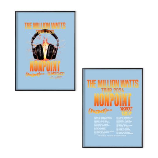 Discover Nonpoint The Million Watts Tour 2024 Poster Set