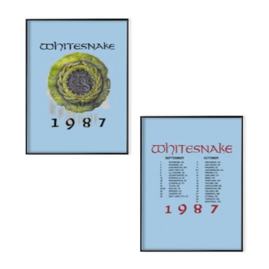 Discover 1987 Whitesnake Tour Poster Set