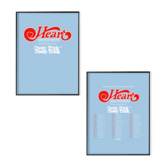 Discover Heart 2024 Tour Poster Set, Heart Band Fan Poster Set, Heart 2024 Concert Poster Set