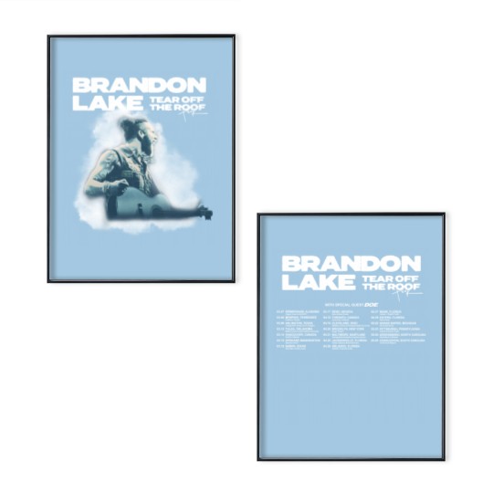Discover Brandon Lake Tear Off The Roof Tour 2024 Poster Set,Brandon Lake Concert 2024 Poster Set