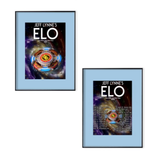 Discover Jeff Lynne's ELO Over and Out FINAL Tour Dates (2024) Poster Set