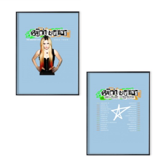 Discover Avril Lavigne Greatest Hits Tour 2024 Poster Set