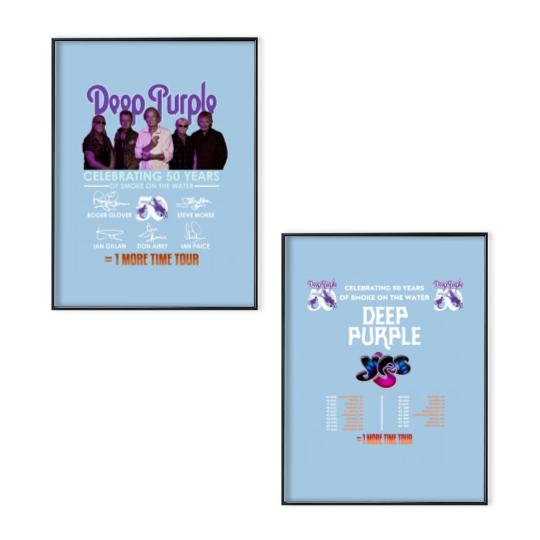 Discover Deep Purple 50th Anniversary Tour Poster Set