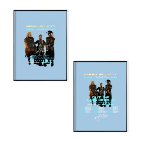 Discover Missy Elliott Out of This World 2024 Tour Signature Poster Set
