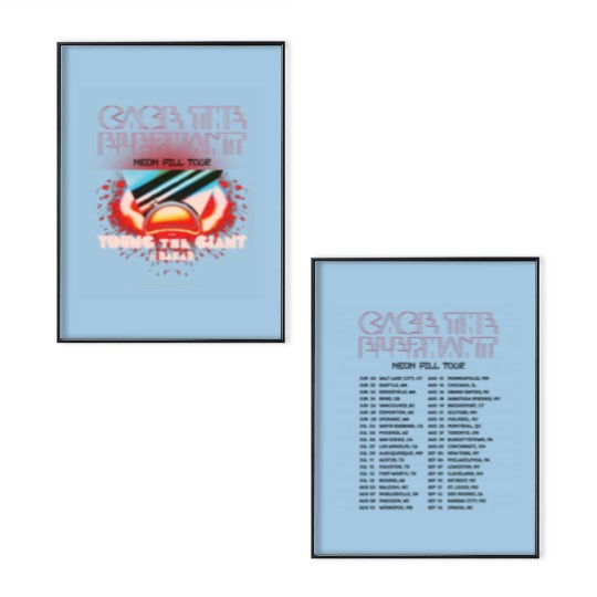 Discover Cage the Elephant - Neon Pill Tour 2024 Poster Set
