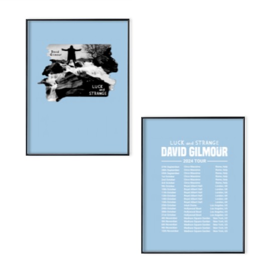 Discover Luck And Strange David Gilmour Tour 2024 Poster Set