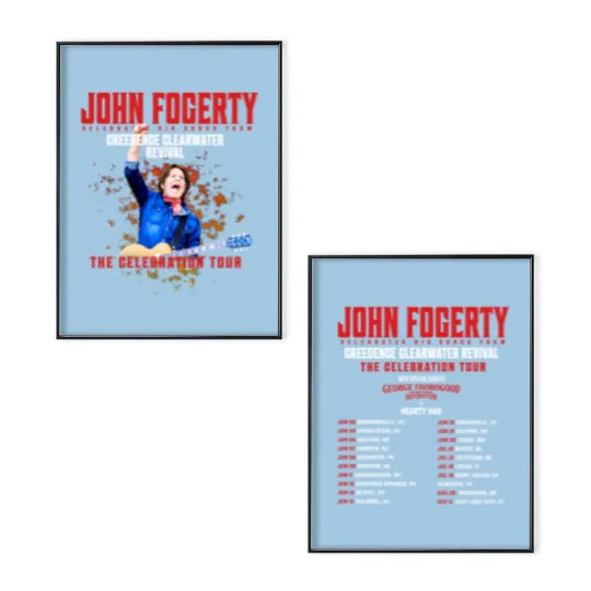 Discover John Fogerty The Celebration Tour 2024 Gift For Fans Unisex S-5XL Poster Set 1LU911