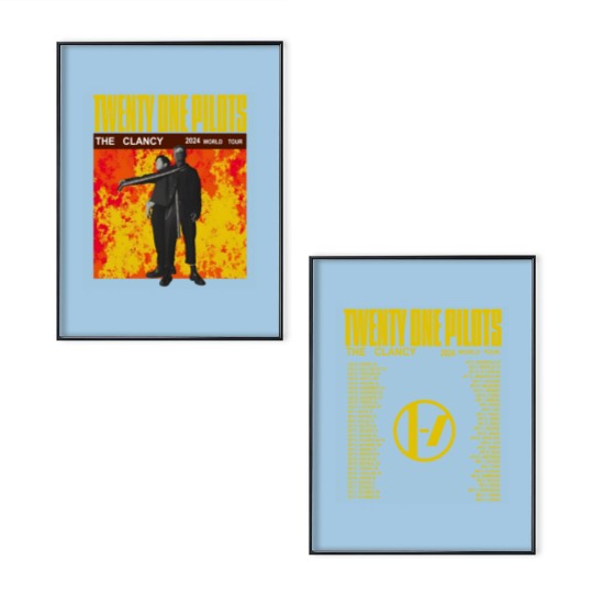 Discover Pilotss Band 2024-2025 The Clancy World Tour Poster Set, Pilotss band 2024 Concert Poster Set