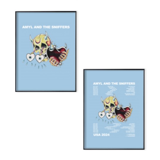 Discover Amyl & The Sniffers US 2024 Tour Poster Set, Amyl and The Sniffers Band Fan Poster Set