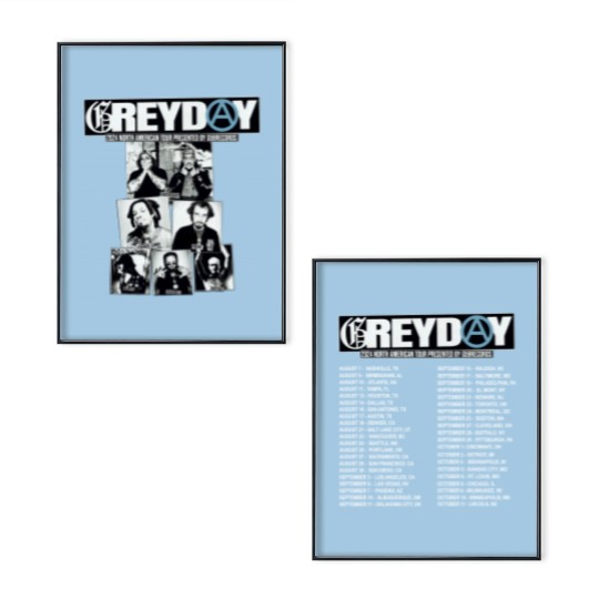 Discover Grey Day 2024 Tour Poster Set, Band Unisex Poster Set