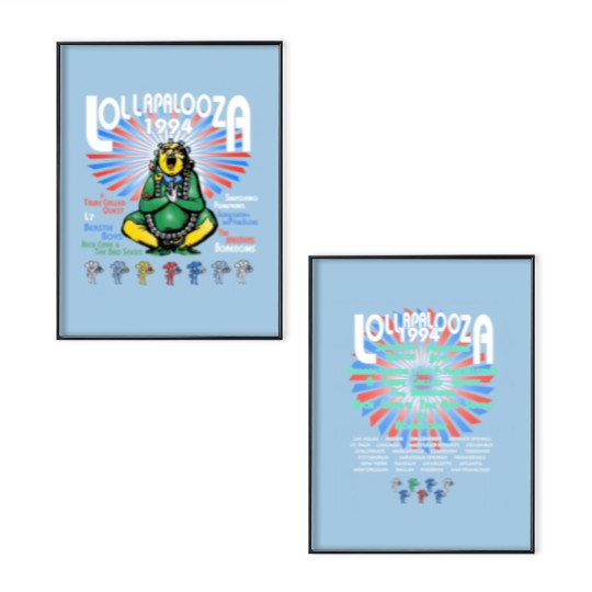 Discover Lollapalooza Tour 1994 Poster Set, Lollapalooza Music Festival Poster Set