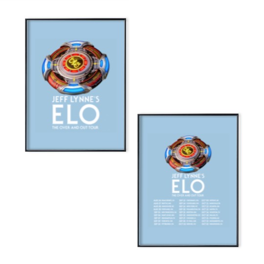 Discover Jeff Lynne's ELO - The Over and Out Tour 2024 Poster Set
