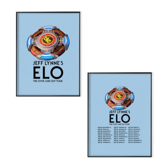 Discover Jeff Lynne's ELO - The Over and Out Tour 2024 Poster Set, Jeff Lynne's Elo 2024 Poster Set