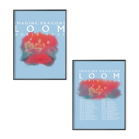Discover Imagine Dragons - Loom Tour 2024 Double Sided Poster Set