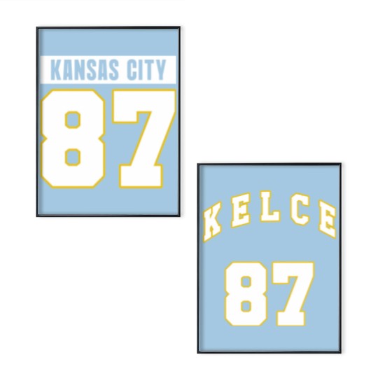 Discover Travis Kelce Football Poster Set - 87