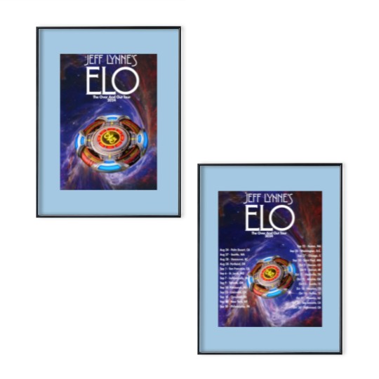 Discover Jeff Lynne's ELO Over and Out FINAL Tour Dates 2024 Poster Set