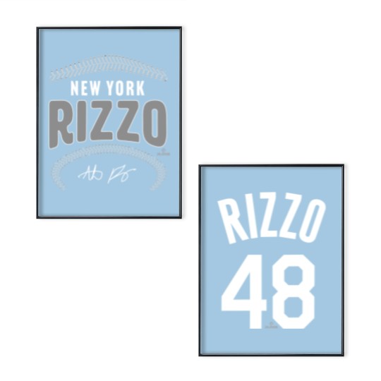 Discover Anthony Rizzo New York Name & Number  Poster Set