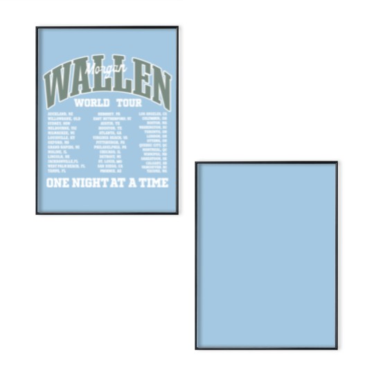 Discover Wallen Western One Night At A Time Tour Poster Set
