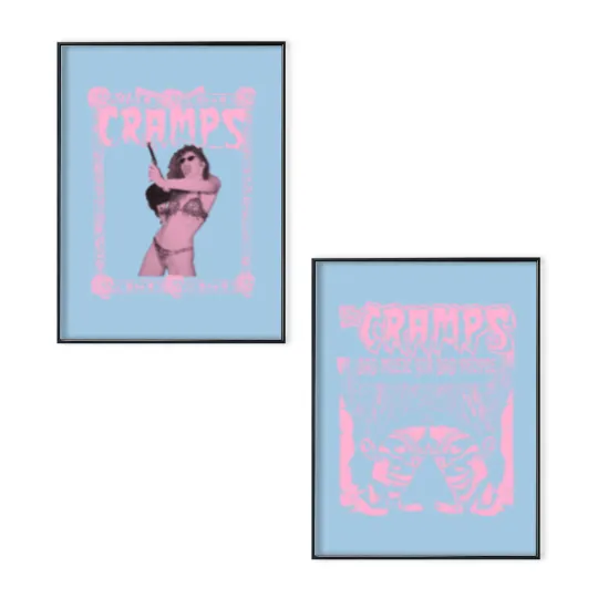 Discover The Cramps Poison Ivy Poster Set, Bad Music For Bad People Poster Set