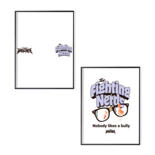 Discover Full Violence Store  Fighting Nerds Bloody Glasses Poster Set