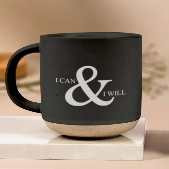 Discover I can and i will motivational white Pottery Mugs