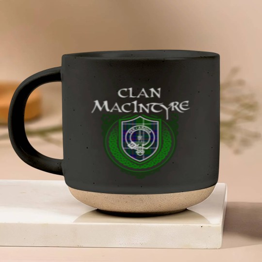 Discover MacIntyre Surname Scottish Clan Tartan Crest Badge Pottery Mugs