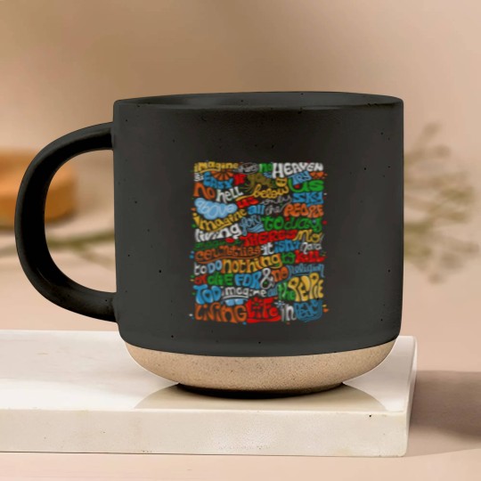 Discover Lennon Imagine Quote Pottery Mugs