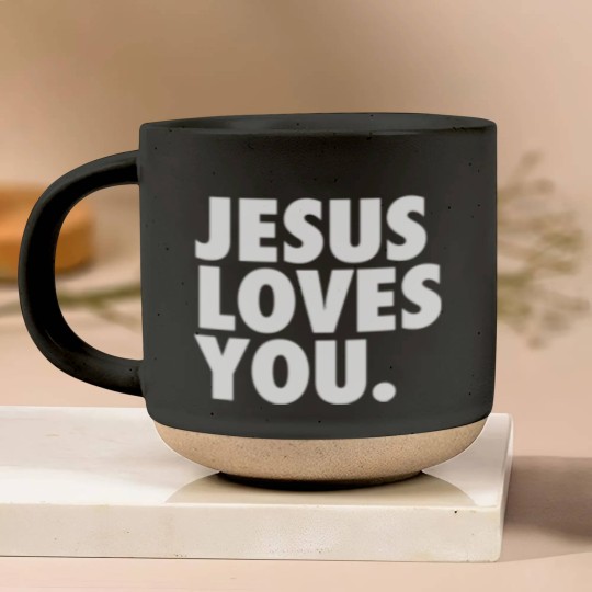 Discover JESUS LOVES YOU Pottery Mugs
