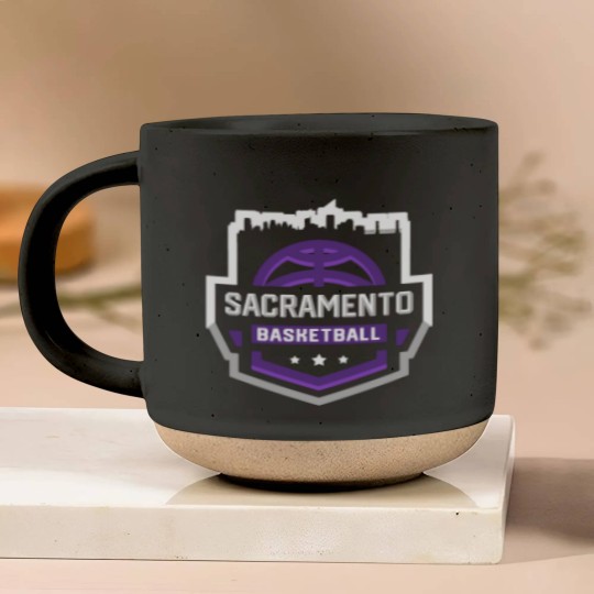 Discover Classic Sacramento Basketball Stars Skyline Pottery Mugs