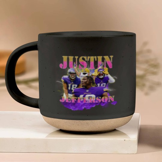 Discover Justin Jefferson Unisex Pottery Mugs, Football Pottery Mugs