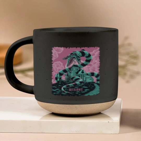 Discover Beetlejuice Sandworm Poster Pottery Mugs, 80s Movie Poster Pottery Mugs