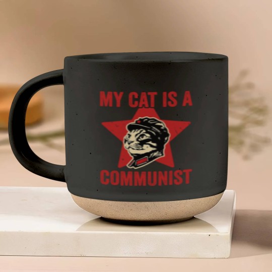 Discover My Cat Is A Communist Vintage Funny Cat Lover Sayi Pottery Mugs