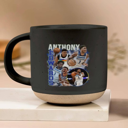 Discover Anthony Edwards Graphic Pottery Mugs, Basketball Pottery Mugs