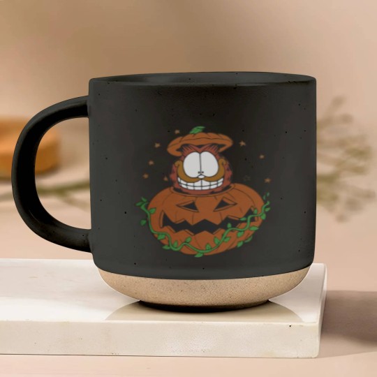 Discover Halloween Garfield Pumpkin Pottery Mugs, Halloween Pumpkin Garfield Cat Pottery Mugs