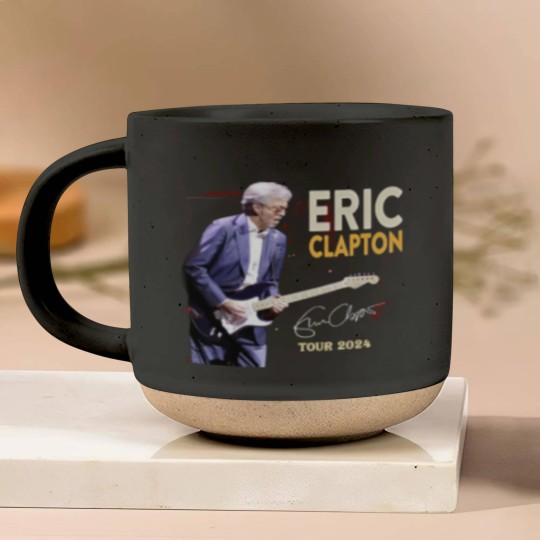 Discover Eric Clapton 2024 tour Music Black Pottery Mugs Great Gift