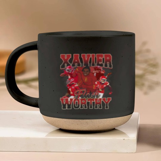 Discover Xavier Worthy Flash Vintage Style Y2K Football Pottery Mugs Pottery Mugs