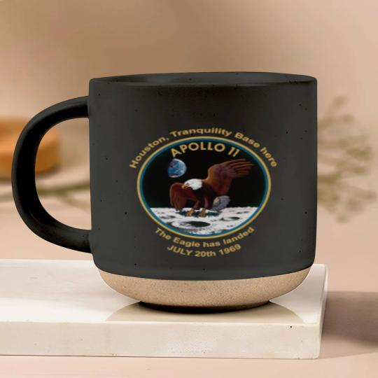 Discover NASA Apollo 11 Flight Patch The Eagle has landed Pottery Mugs