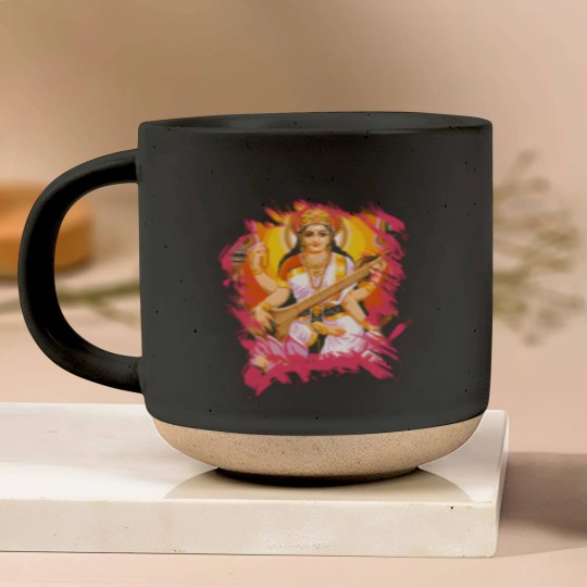 Discover Saraswati Hindu Goddess Pottery Mugs