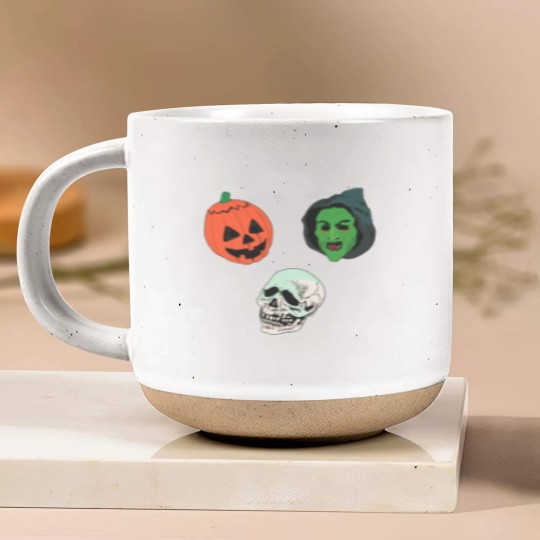Discover Silver Shamrock Mask Set Pottery Mugs