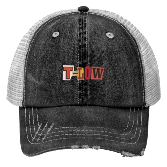 Discover WINGED 8 BALL Sticker Print Trucker Hats