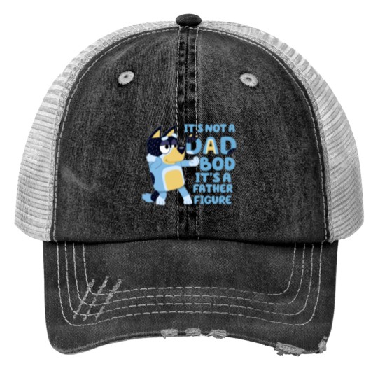 Discover BlueyDad DAD FIGURE Print Trucker Hats