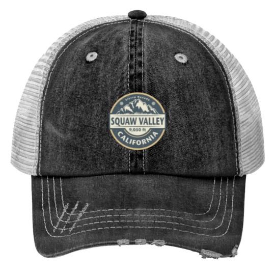 Discover Squaw Valley-California-(2) Print Trucker Hats